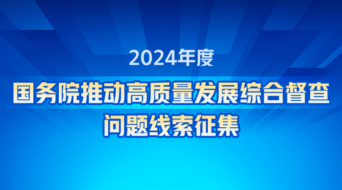 2024年度国务院推动高质量发展综合督查